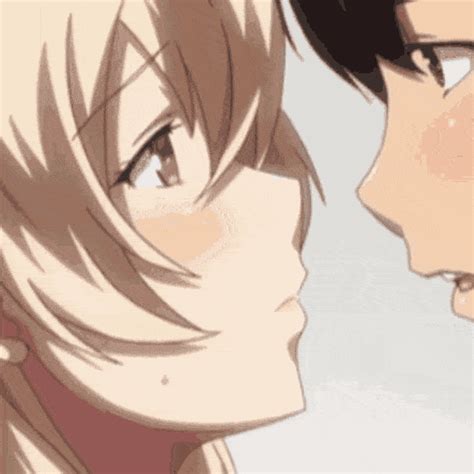 anime kiss gif cute|anime kiss stomach gif.